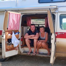 Friends from Germany with a nice camper